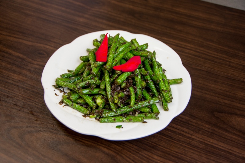 v01. green beans with yacai 干煸四季豆